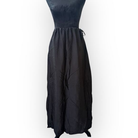 Unbranded Women's Black Drawstring Waist Lightweight SheerTube Skirt Size XS-L - Picture 12 of 12